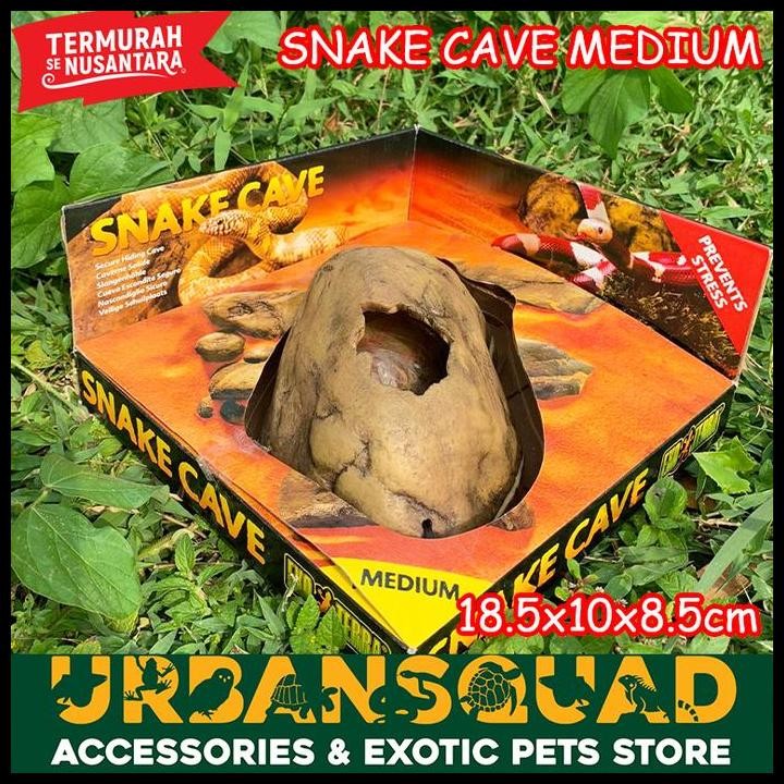 EXOTERRA SNAKE CAVE HIDING CAVE ULAR BP RETIC MOLU KING CORN SNAKE