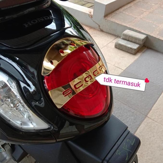 new scoopy 2021 rear pet visor lamp - topi lampu belakang murah