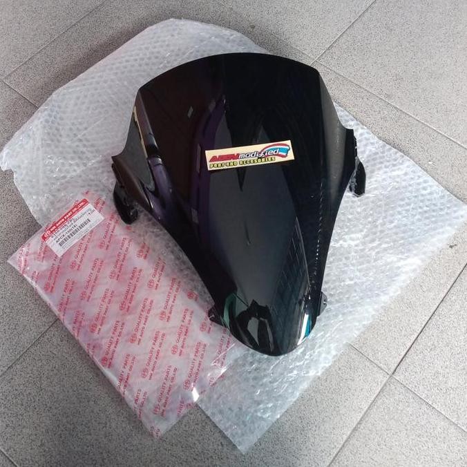 WHINSIED VISOR DEPAN PCX 150 LOKAL SMOKE HITAM HMA ORIGINAL THAILAND murah