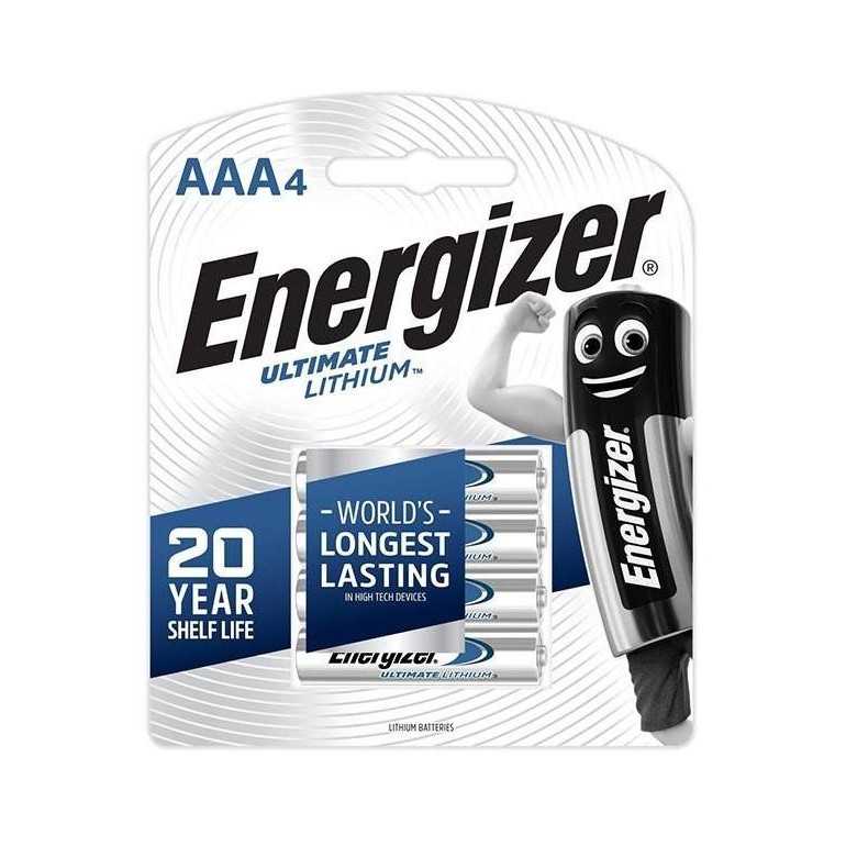 Energizer Ultimate Lithium AAA / A3 isi 4 - Baterai Lithium murah