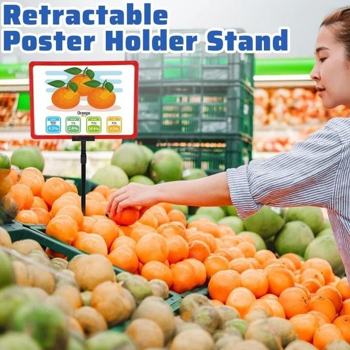 

ready stock !!! Display Harga Frame A4 Label Promo Plat Standing Frame Display Promo