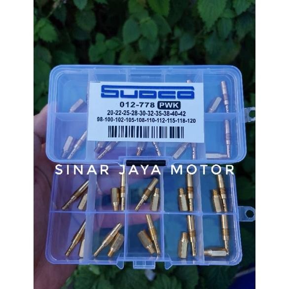 paketan pilot jet main jet spuyer sudco 1set pilot jet main jet karbu pwk pwm pwk pe pwl ninja r ter