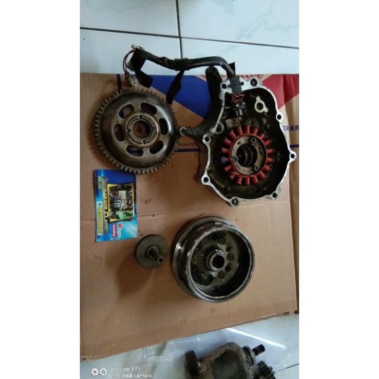 BLOK MAGNET BLOCK MESIN SET KOMPLIT PENGAPIAN YAMAHA VIXION OLD 3C1 ORIGINAL COPOTAN