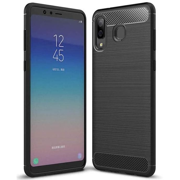 Armor Carbon TPU Case Samsung Galaxy A8 Star (2018) - Casing Cover