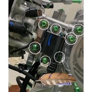 LIVE -  BAUT TITANIUM SET KOIL VARIO 125 / 150 LED OLD LED NEW VARIO BOHLAM KZR ( 7 BAUT ) / ORI VIE