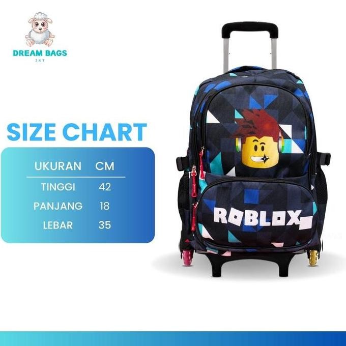 TAS TROLI ANAK LAKI LAKI RODA 3 - TAS TROLLEY ANAK SD - TAS KOPER ANAK