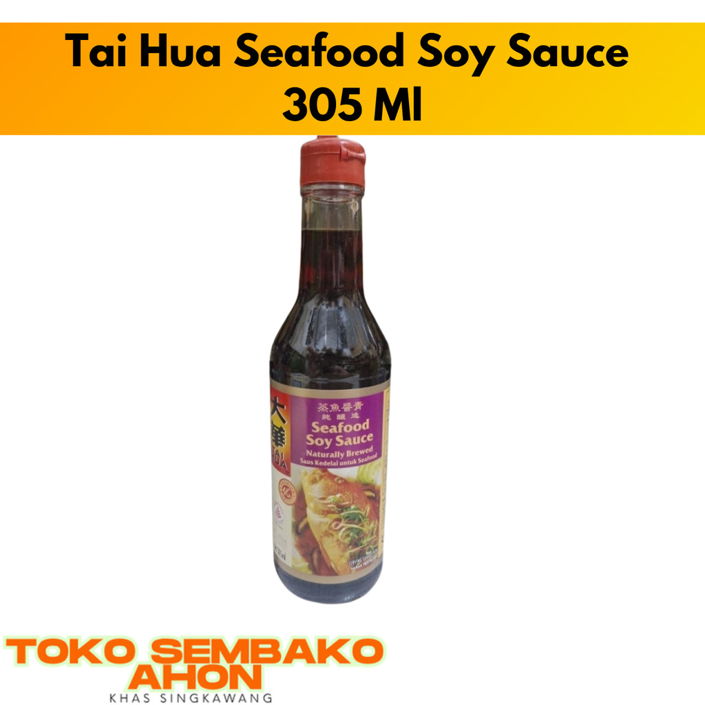 

Tai Hua Seafood Soy Sauce 305ml / Saus Tim Ikan / Saus Seafood Tai Hua / Kecap Asin Tai Hua / TaiHua Saus Ikan Seafood 305ml