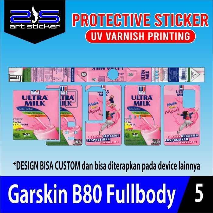 

Promo2pcs - B80 Kuromi Uv Varnish Printing Vinil Dan Hologram Pink Ultramil Garskin Stiker/not Case Premium Quality CustomCOD