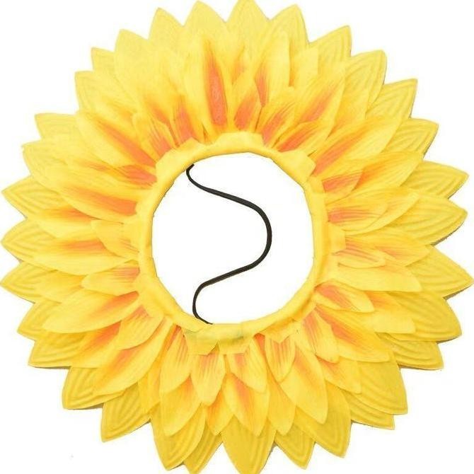 Bando Matahari 46/58Cm Bando Bunga Matahari Anak Dewasa Kostum Bunga Matahari Sun Flower Bando