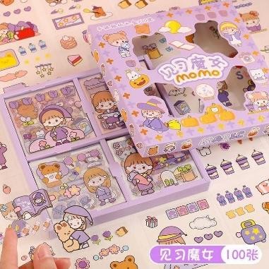 

Model baru - MOMO STIKER KOREA ISI 100 PCS STICKER DECO AESTHETIC / STICKER DIY TUMBLER / BINDER / CASE HP / DIARY / BUJO /SCRAPBOOK MOMO GIRL