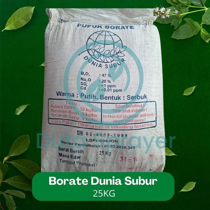 SEDIA Pupuk Borate Dunia Subur 25kg B2O3 : 47% - 25Kg