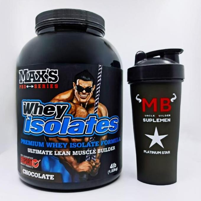 [mochstore] Max's Whey Isolates 4 lbs Protein Isolate Maxs Max 4lbs 4lb 5 lb Gold Standard ON Optimu