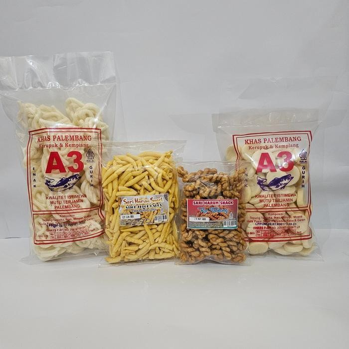 

Paket Campur 1 Kerupuk Sanggul Kemplang Mini Kue Kepang Telur Gabus