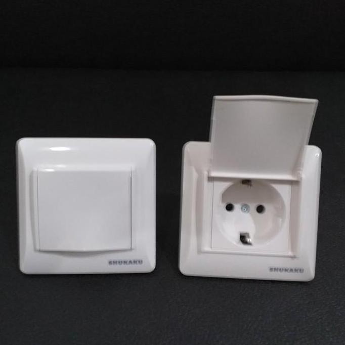 Stop Kontak Tutup Shukaku Stop Kontak Inbow + Cover Shukaku - Sku 8625