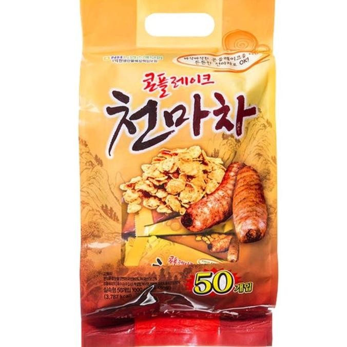 

[10 Sachet] Corn Flakes Cheon Ma Cha Cereal Korea