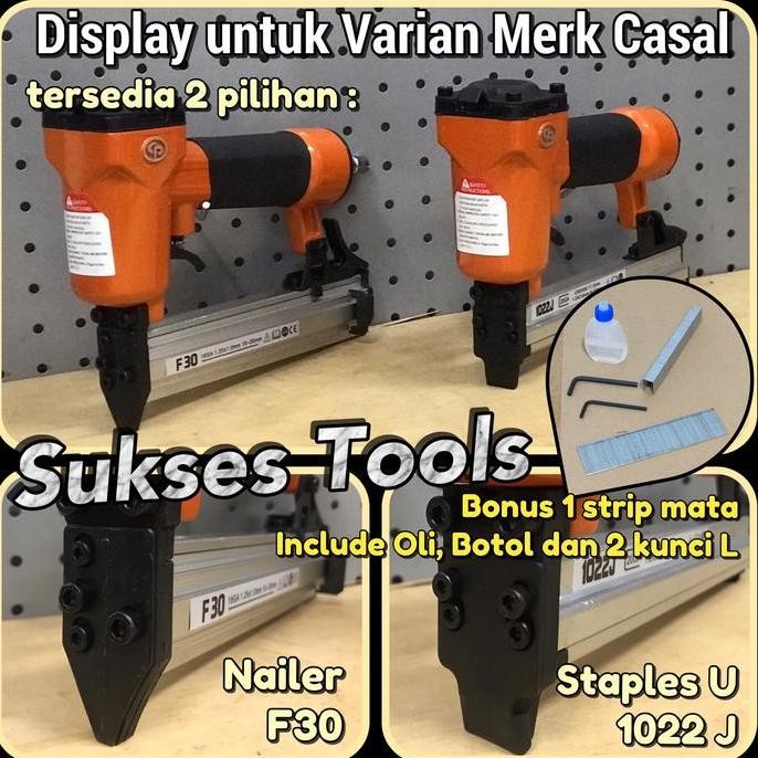 

Promo Mesin Tembak Staples Angin Air Nailer Lurus F30 / Stapler U 1022J COD