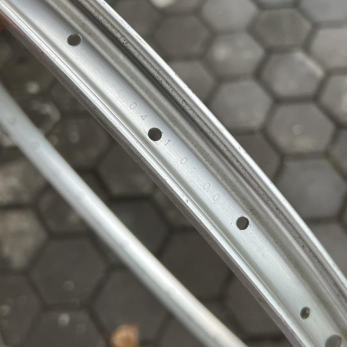 Part Sepeda Velg Rims 24 1.50 Araya 36 Hole Vp20 Alloy Chrome Nos Mini Vp-20 Vp 20