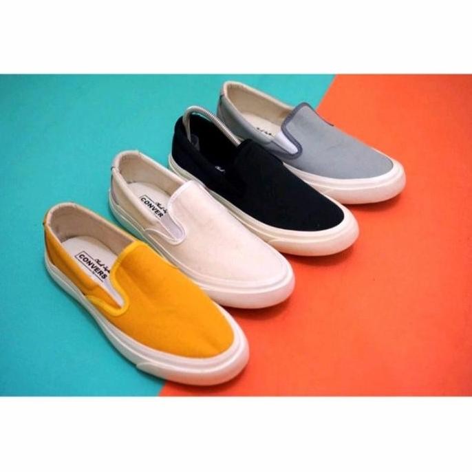 Terlaris Sepatu Converse Slip On Allstar Sniker Pria Wanita (Best Quality)