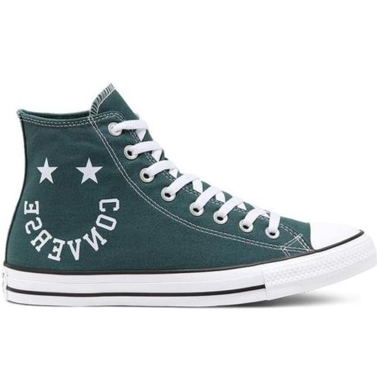 Sepatu Sneakers Converse Ct As High Smile Faded Spruce White 167068C (Best Quality)