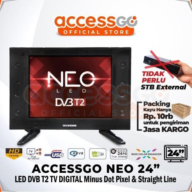 NEW ACCESSGO NEO LED 24 Inch DVB T2 TV DIGITAL