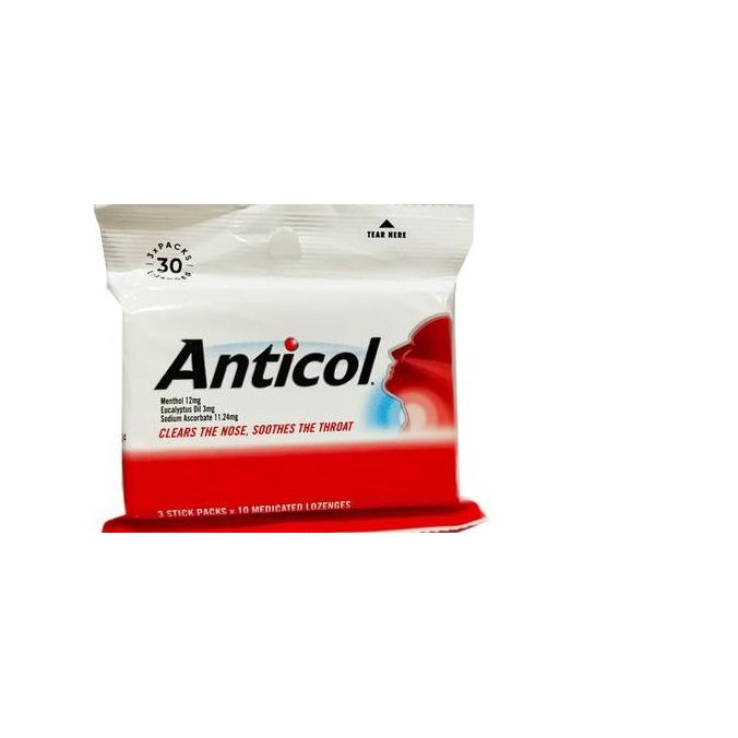 

TERBARU - Anticol Lozenges Permen Pereda Tenggorokan Hidung Tersumbat Lozenge 30