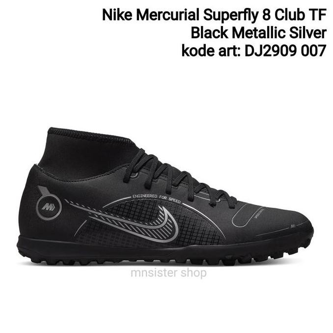 Sepatu Futsal Nike Mercurial Superfly 8 Club TF Black Original BNIB