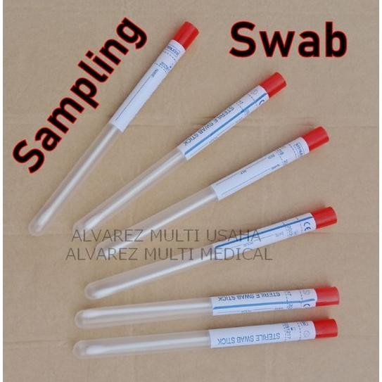 TRANSPORT SWAB KAPAS LIDI STERIL / Steril Cotton Swab / Transport Swab Steril / Kapas Lidi Spesimen 