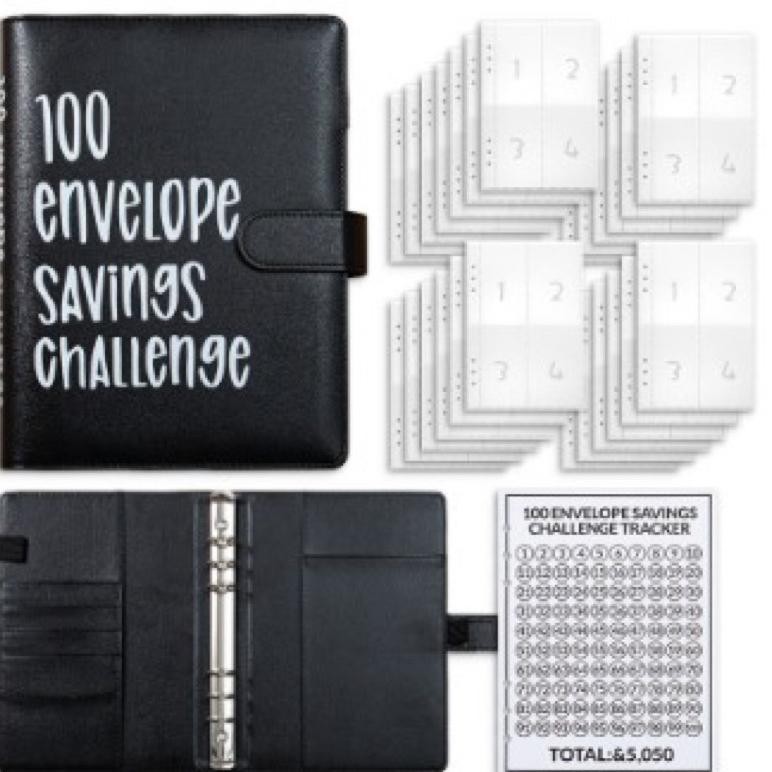 

READY STOCK 100 envelope savings challenge A5 1 set DiM