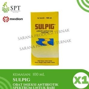 SULPIG 100 ml OBAT INJEKSI ANTIBIOTIK BABI MEDION DiM