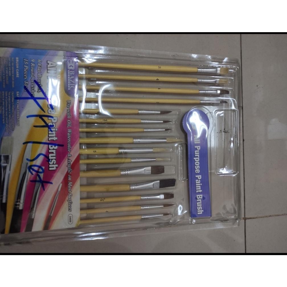 

kuas set isi 15 kuas bazic sisa export ke usa DiM