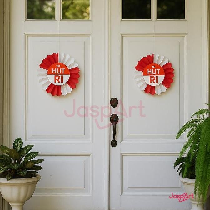 PAPERFAN HUT RI KIPAS KERTAS KEMERDEKAAN 17 AGUSTUS DEKORASI KEMERDEKAAN HUT RI KIPAS HUT RI B77