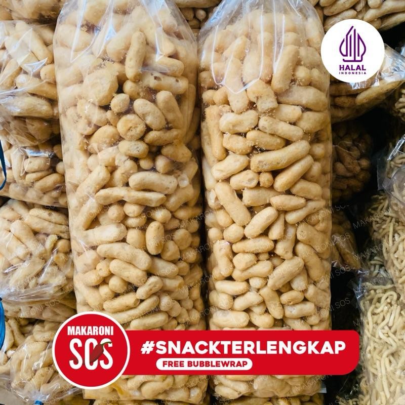 

Amplang Tengiri 1Kg Kerupuk Ikan Tengiri Lonjong 1Bal Gurih Ikan Snack Food Berkualitas