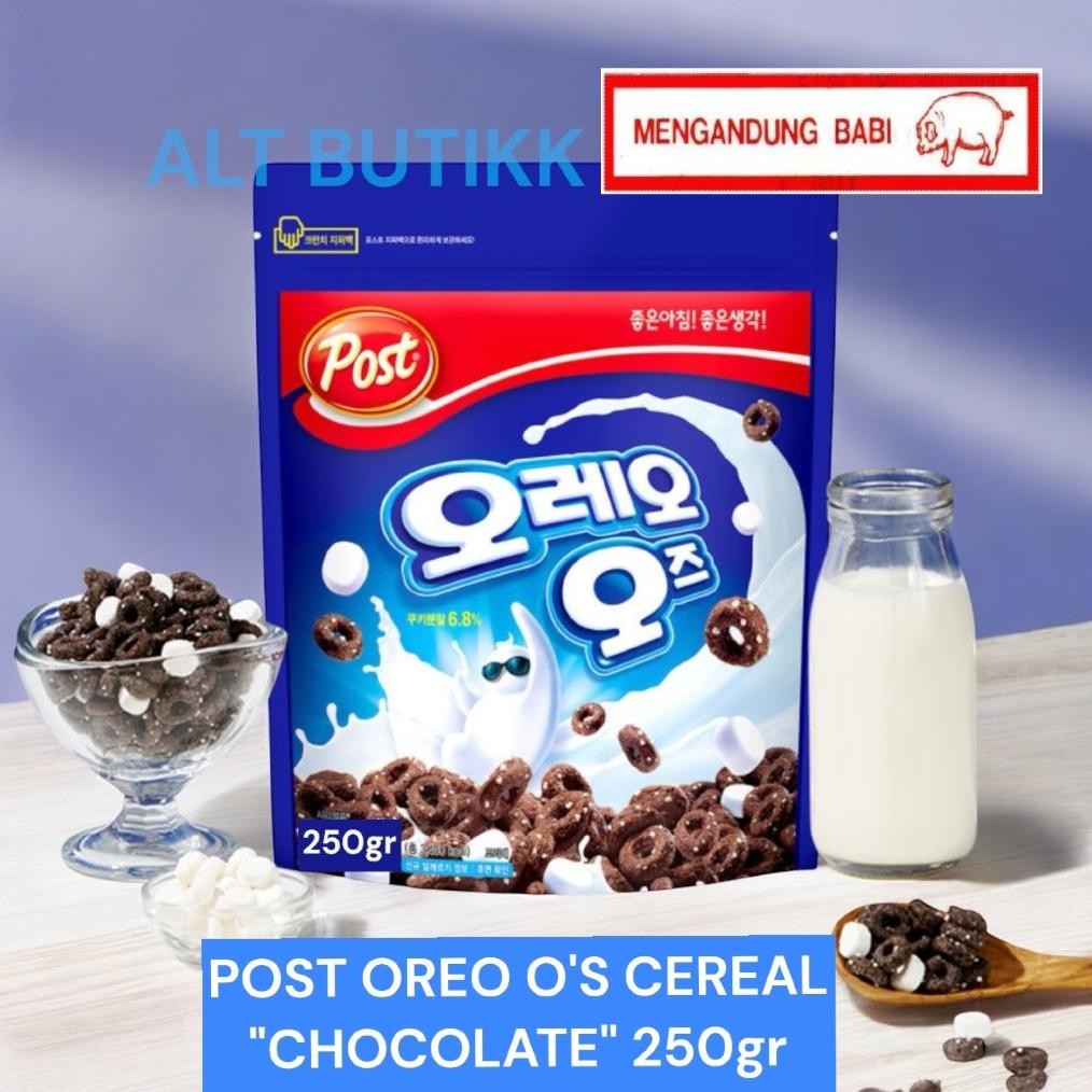 

READY STOCK [ POUCH ] POST OREO O'S CEREAL WITH MARSHMALLOW 250gr | PRODUCT OF KOREA