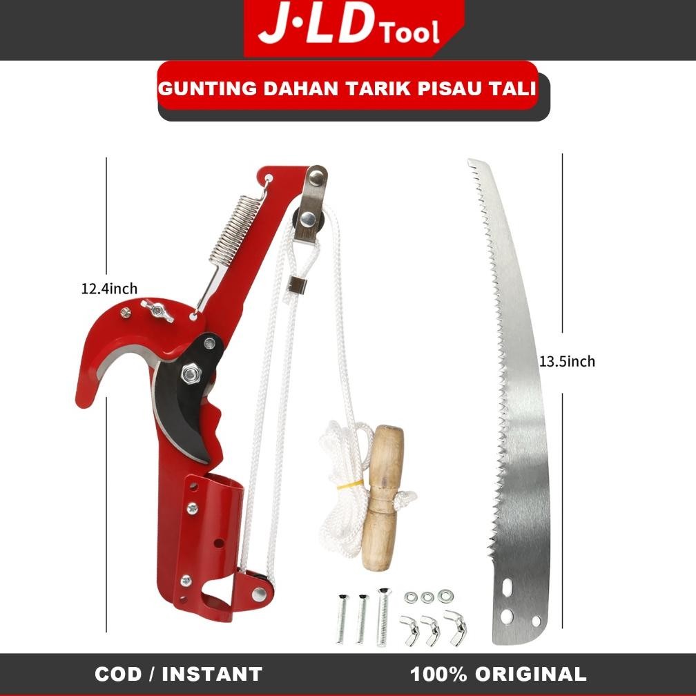 JLD Tree Pruner/GUNTING DAHAN TARIK PISAU TALI/Gunting Pemetik Buah Tinggi/Adjustable Telescopic Ala