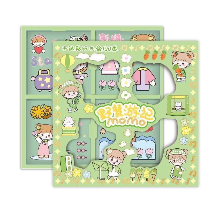 

Salt Sticker Motif Kartun Korea Lucu Anti Air Isi 100 Pcs/ 100 Lembar Stiker Karakter Kuromi Sanrio Rg-4
