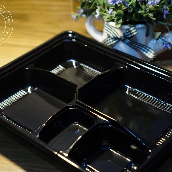 Grosir Mika Sekat 5 /Mika Bento Sekat 5 Isi 300Set