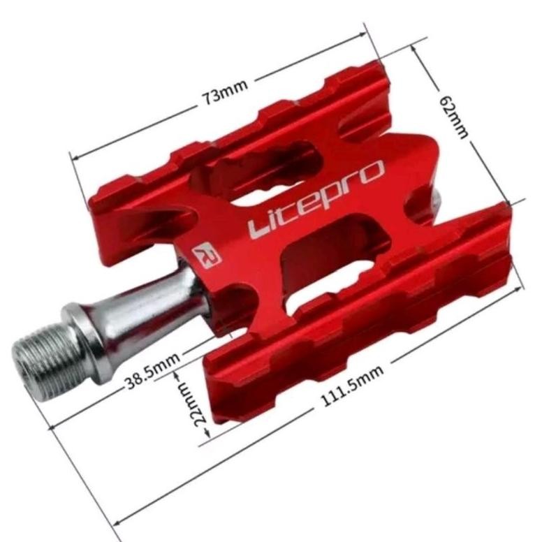 Eelic Pedal Sepeda Lipat Bearing Litepro K3 Ultra Light Weight Pedals Seli Roadbike Hybrid Mtb Minio