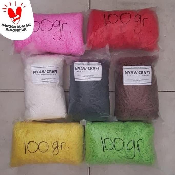 

new !!! Shredded Paper - Kertas Potong Warna Cokelat / Coklat - 100 gram