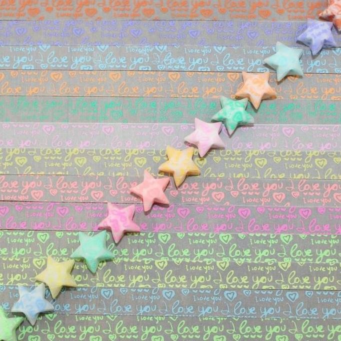 

new !!! Isi 420 Kertas Origami Bintang Origami Star Paper Quilling Paper