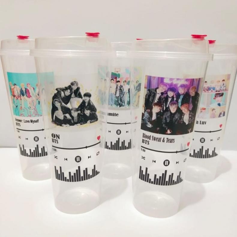 Botol Minum Reusable Cup Kpop Kekinian
