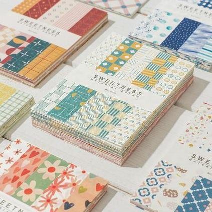 

new !!! Scrapbook Paper Pack 56X83mm - Background Writable Series (50pcs)