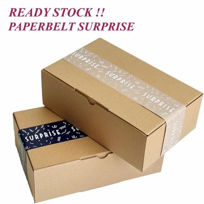 

new !!! ISI 10 - Paperbelt Surprise Paper Sleeve Ulang Tahun Paper Belt Gift