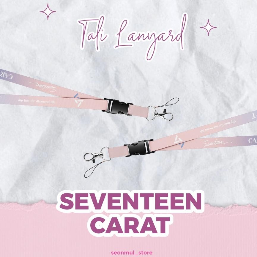 

Kuke Lanyard Seventeen / Carat / Sebong / Tali Id Card / Tali Hp Cahol / Gantungan Hp Aw-96