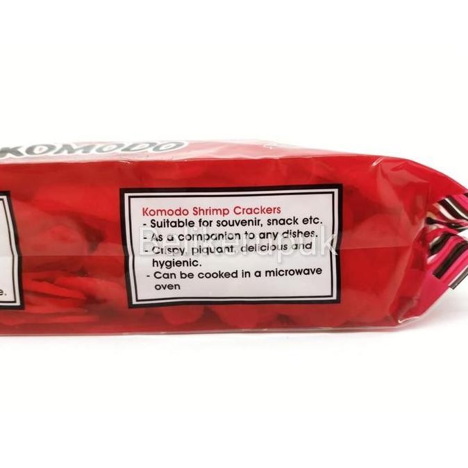 

Komodo Merah Kerupuk Udang Mentah Ukuran Mini/Kecil/2X3Cm 400G Makanan Food Snacks Tapioka