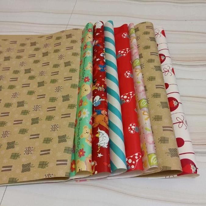 

new !!! Kertas Kado 5 Motif Kertas Ulang Tahun - kado murah