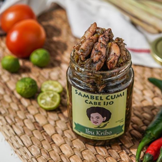 

SAMBEL CUMI CABE IJO Sambal Ibu Kribo Khas Bogor