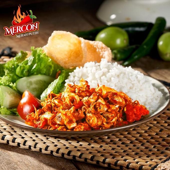 

Mercon Merah Putih - Set Duet Maut Oseng Mercon Daging + Cumi Jerit Sambal Mercon