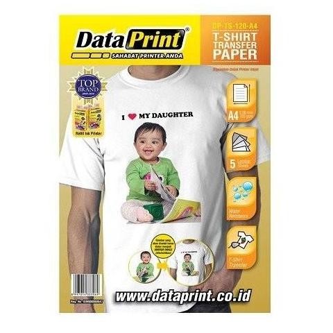 

new !!! Transfer Paper DataPrint T-Shirt Stiker Best Quality A4 5sheet