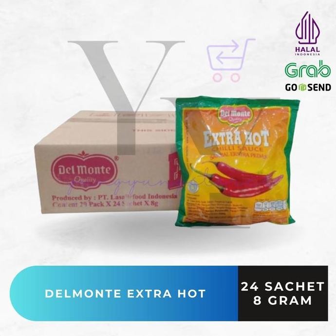 

1 Dus Isi 20 Bungkus Delmonte Sambal Extra Hot Sachet 8 gram 24 sachet