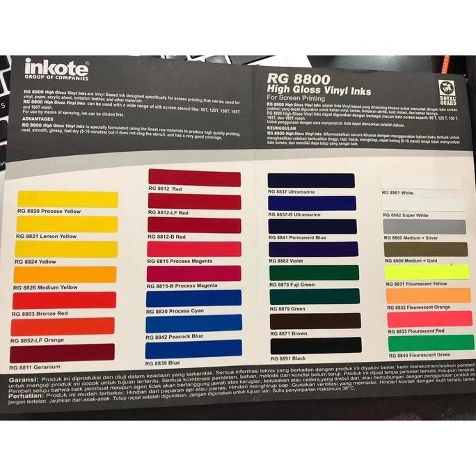 

new !!! Cat printing sablon RG 8838 fluorencent Pink warna pink stabilo